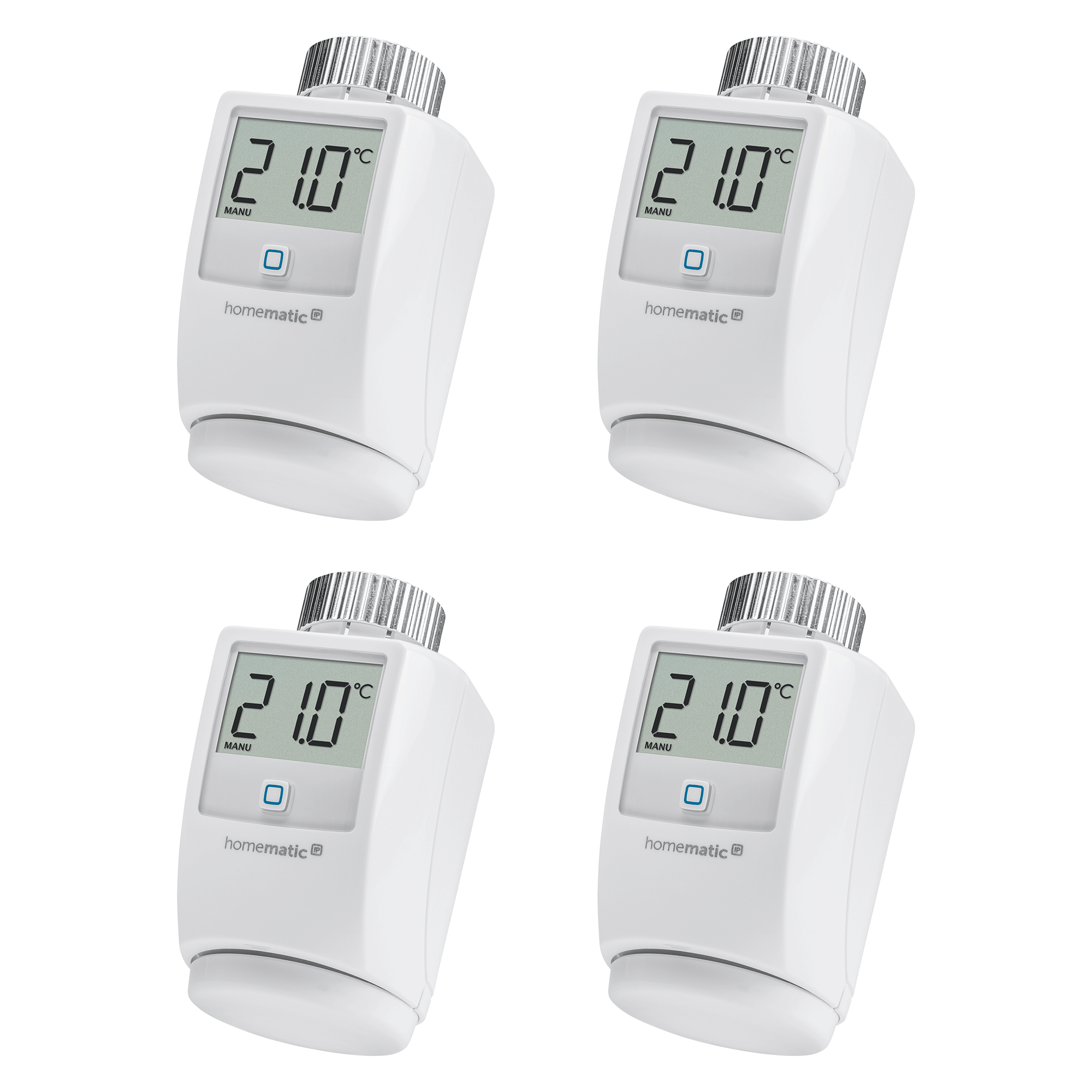 Homematic IP 4er-Set Heizkörperthermostat HMIP-eTRV-2 Homematic IP 4er-Set Heizkörperthermostat HMIP-eTRV-2